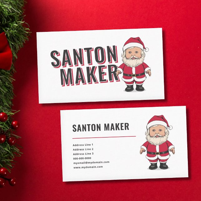Santa Claus - Santon Maker Business Card (Santa Claus - Santon Maker Business Card)