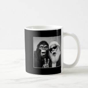 Santa Claus Selfie Bigfoot Christmas Funny Sasquat Coffee Mug