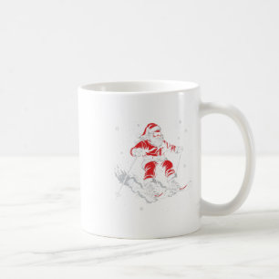 Santa Claus Ski Funny Skiing Xmas Christmas _2 Coffee Mug
