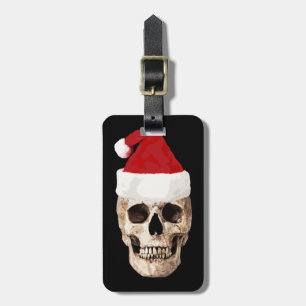 Santa Claus Skull - Christmas is Dead Luggage Tag