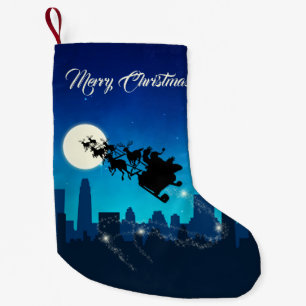 Santa Claus Sleigh Christmas Small Christmas Stocking