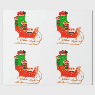 Santa Claus’ Sleigh Wrapping Paper