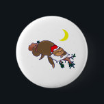 santa claus sloth christmas 2 inch round button<br><div class="desc">"santa claus sloth christmas ", "santa claus sloth xmas", "santa sloth", "santa claus sloth", "happy holidays sloth", "winter sloth ", "christmas sloth", "xmas sloth" , sloth, "ugly christmas"</div>