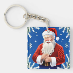Santa Claus Smiling Keychain