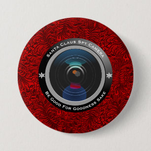 Santa Claus Spy Camera 3 Inch Round Button