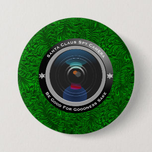 Santa Claus Spy Camera 3 Inch Round Button