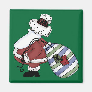Santa Claus St Nick Jolly Merry Christmas Magnet