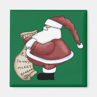 Santa Claus St Nick Jolly Merry Christmas Magnet