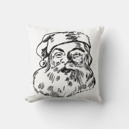 Santa Claus St. Nickolas Christmas Holiday Throw Pillow