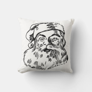 Santa Claus St. Nickolas Christmas Holiday Throw Pillow