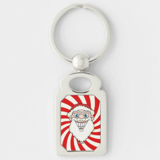 Santa Claus Starburst Screwball Graphics Keychain