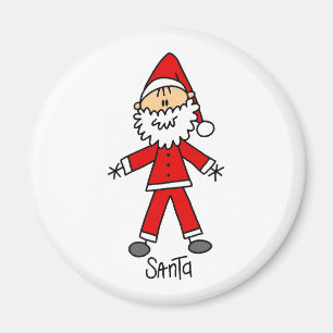 Santa Claus Stick Figure Magnet