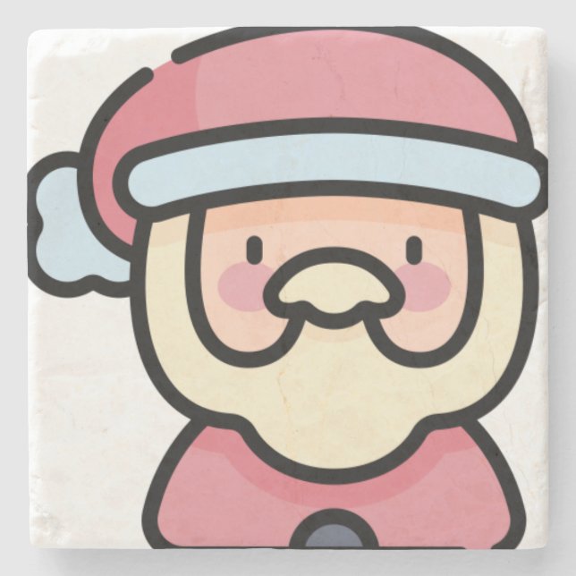 santa claus stone coaster (Front)