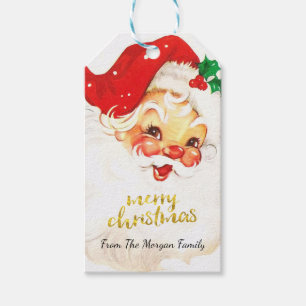 Santa Claus Suit Christmas Gift Tags