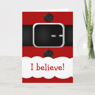 Santa Claus Suit Christmas Greeting Cards