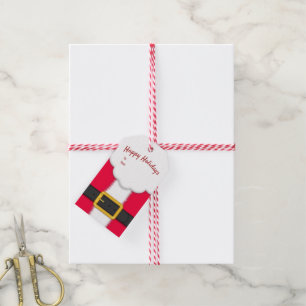 Santa Claus Suit Gift Tags