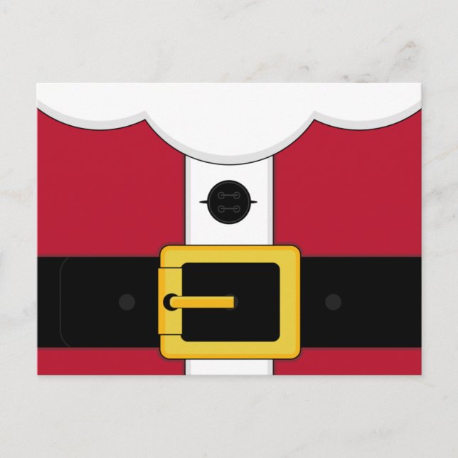 Santa Claus Suit Postcard (Front)