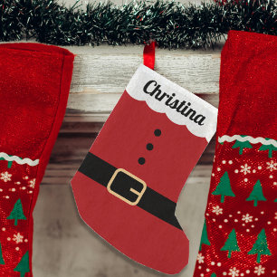 Santa Claus Suit Small Christmas Stocking