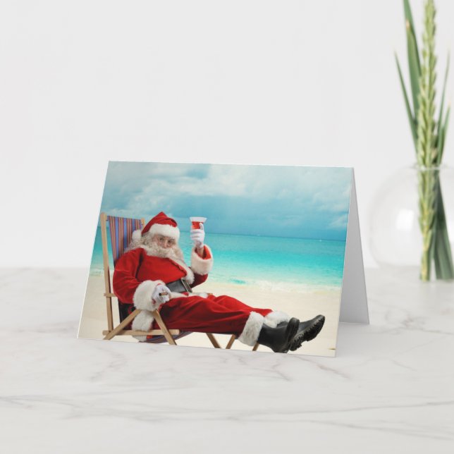 Santa Claus Summer Card (Front)