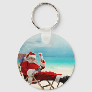 Santa Claus Summer Keychain