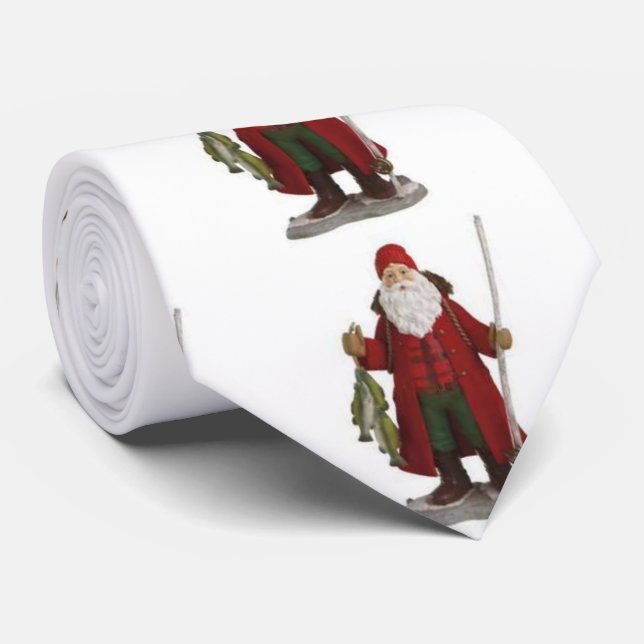 ***SANTA CLAUS THE FISHERMAN*** TIE (Rolled)