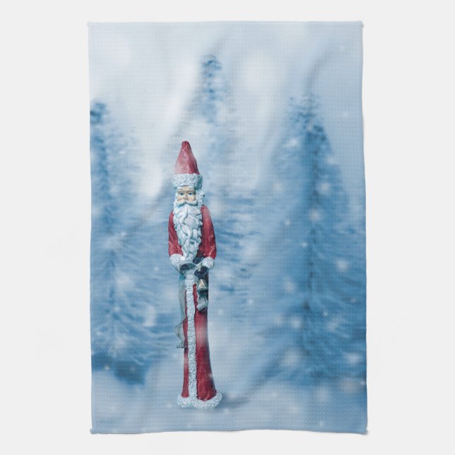 Santa Claus: the Lean Years Kitchen Towel (Vertical)