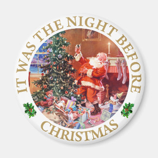 Santa Claus - The Night Before Christmas Magnet