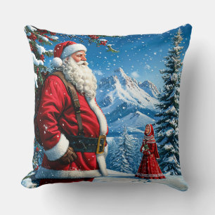 Santa Claus Throw Pillow