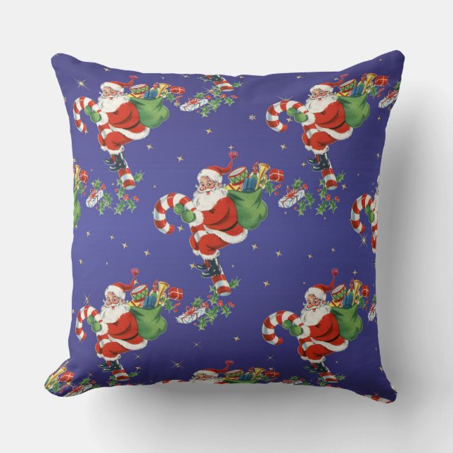Santa Claus Throw Pillow (Front)