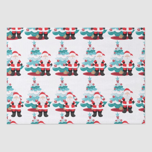 Santa Claus  Tissue Paper (Front)