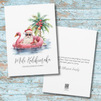 Santa Claus Tropical Mele Kalikimaka Christmas