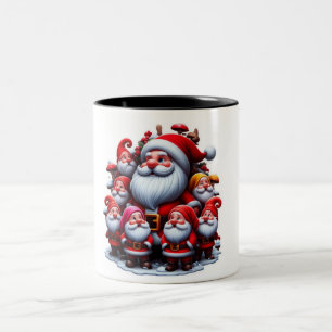 Santa Claus Two-Tone Coffee Mug