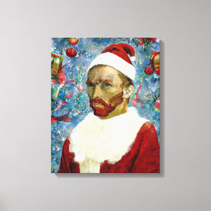 Santa Claus, Van Gogh Canvas Print