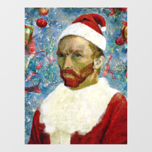 Santa Claus, Van Gogh Window Cling