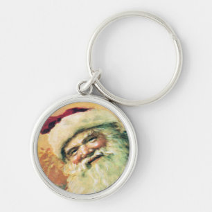 Santa Claus Vintage Christmas Keychain