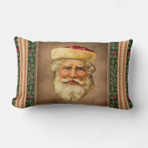 Santa Claus Vintage Lumbar Pillow