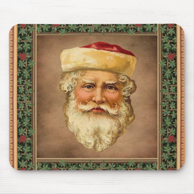 Santa Claus Vintage Mouse Pad (Front)