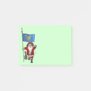 Santa Claus Visiting The Beaver State Post-it Notes
