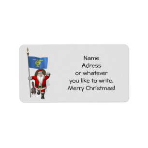 Santa Claus Visits The Beaver State Label