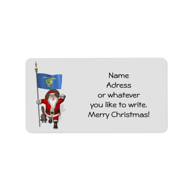 Santa Claus Visits The Beaver State Label (Front)