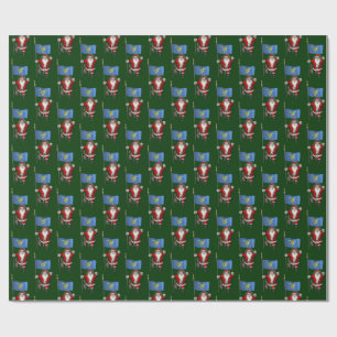Santa Claus Visits The Beaver State Wrapping Paper