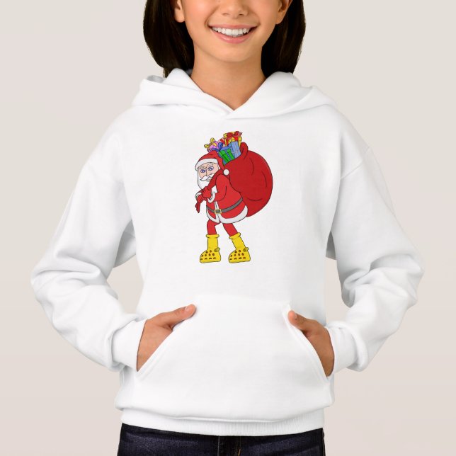 Santa Claus Wearing Big Yellow Boots (Front)