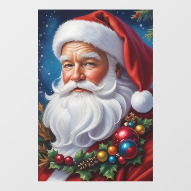 Santa Claus Window Cling (Sheet)