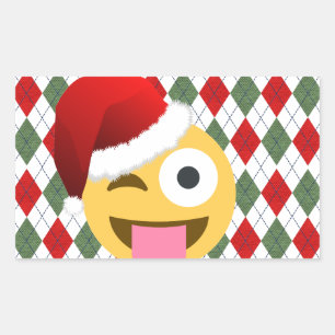 santa claus wink emoji sticker
