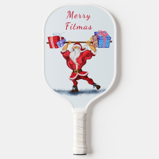 Santa Claus with Christmas Gifts Pickleball Paddle (Front)