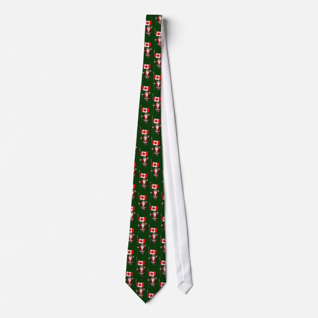 Santa Claus With Ensign Of Canada Tie (Front)