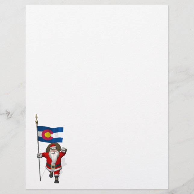 Santa Claus With Ensign Of Colorado (Front)