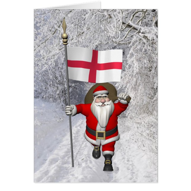 Santa Claus With Ensign Of England (Front)