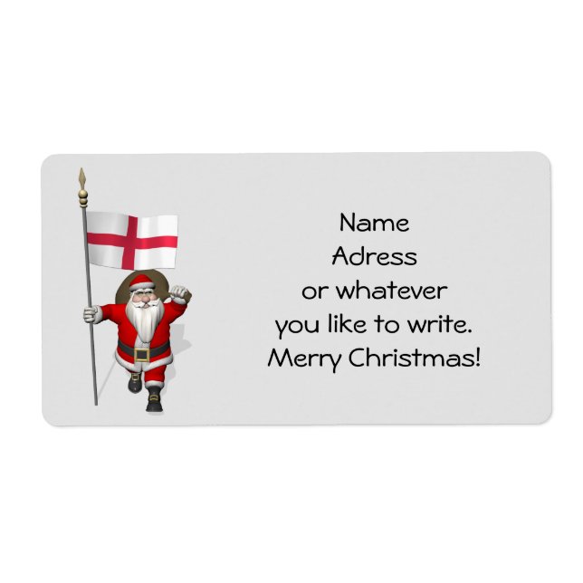 Santa Claus With Ensign Of England (Front)