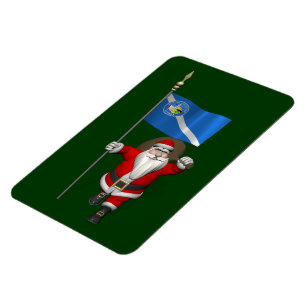 Santa Claus With Ensign Of Las Vegas Magnet